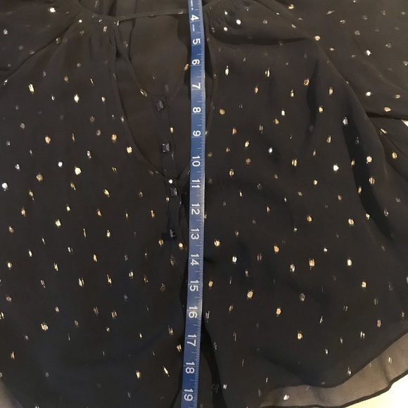 Anthropologie leifsdottir Adena blouse Navy - Picture 6 of 8